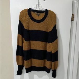 Striped Black and Brown Sweater
